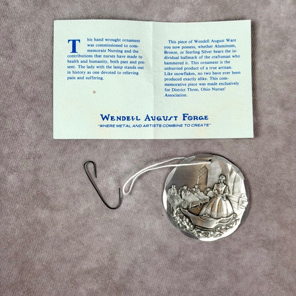 Wendell August Forge Nursing A Tradition of Caring Aluminum Ornament 1st Edition